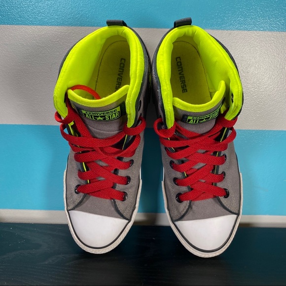 Converse all star hi top gray and green - Picture 5 of 7